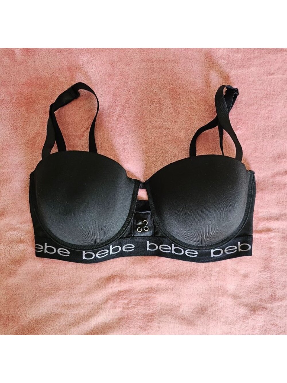 Bebe Push-Up Bra- Trio - Golden Mustard, Fuchsia & Black - Size 34DD - Picture 4 of 15